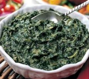 Creamed spinach 